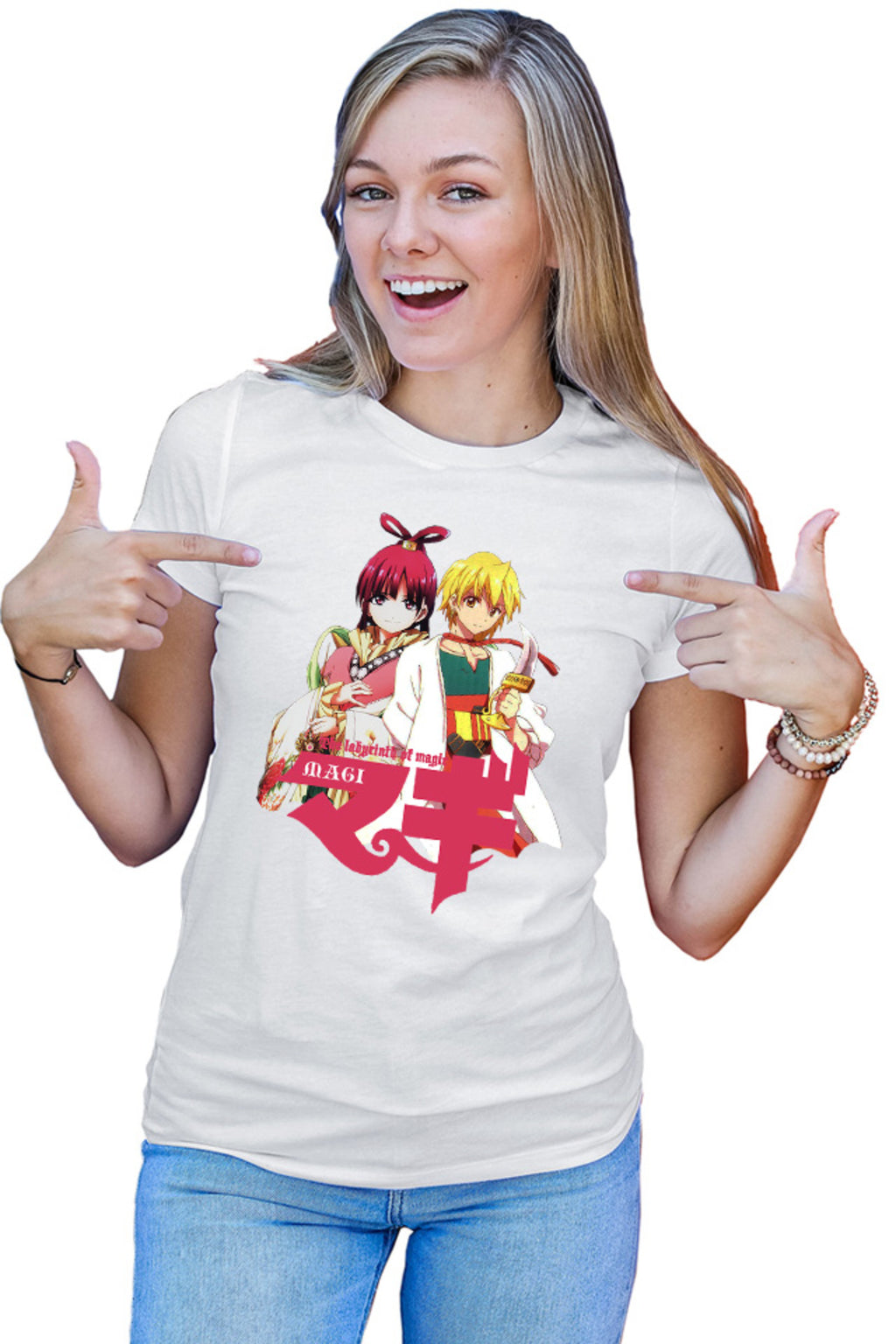 Tricou dama Magi The Labyrinth of Magic Kougyoku Queen Alibaba Protect