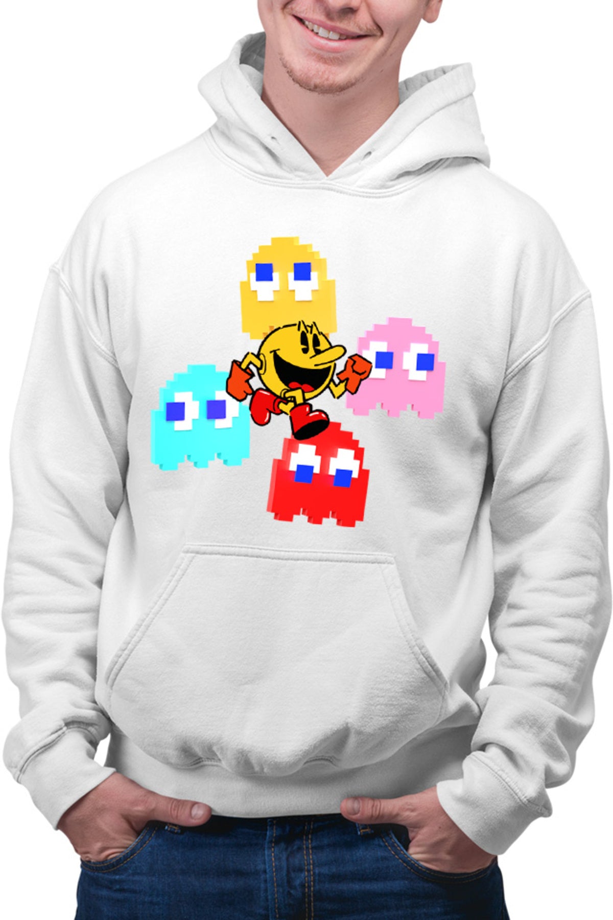 Hanorac barbati Pac Man Ghosts Powerful Arcade Japanese