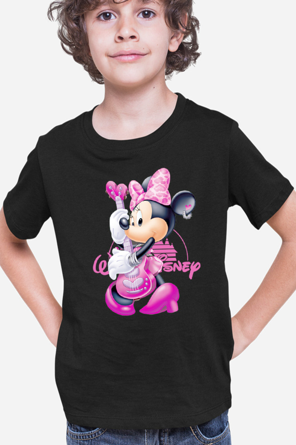 Tricou copii Mickey Mouse Minnie Rock n roll Music Fun