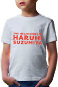 Tricou copii Haruhi Suzumiya Logo Anime Weeb Cosplay Figure