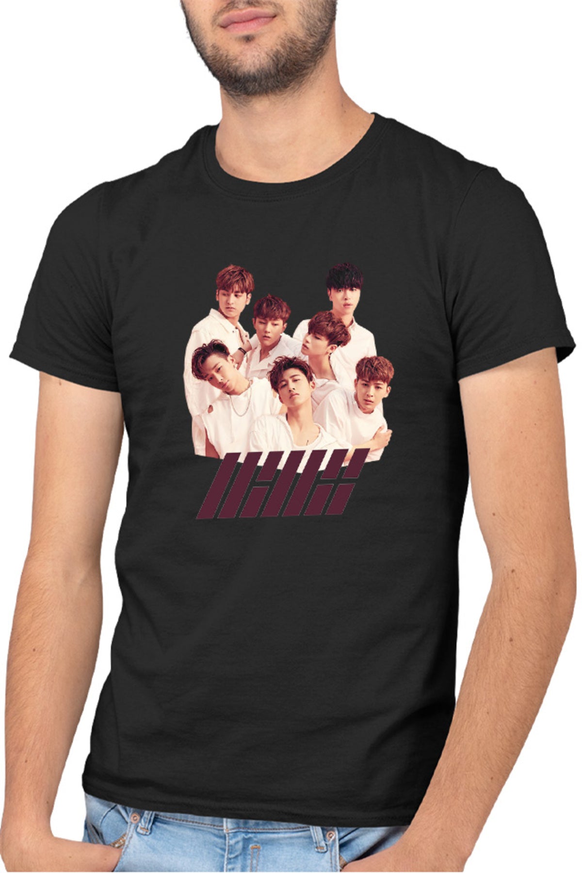 Tricou barbati iKon Koo Jun-hoe Jinhwan Song Yunhyeong Cosplay Comeback