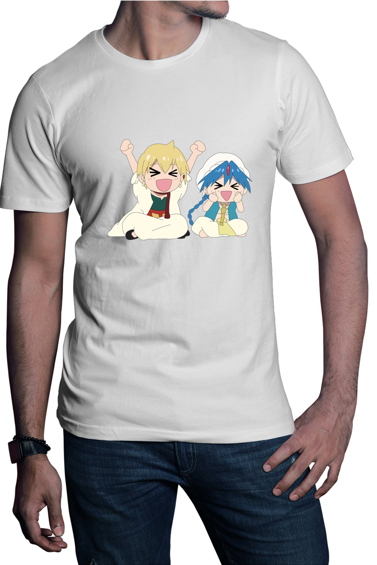 Tricou barbati Magi The Labyrinth of Magic Alibaba Alladin Cute Faces