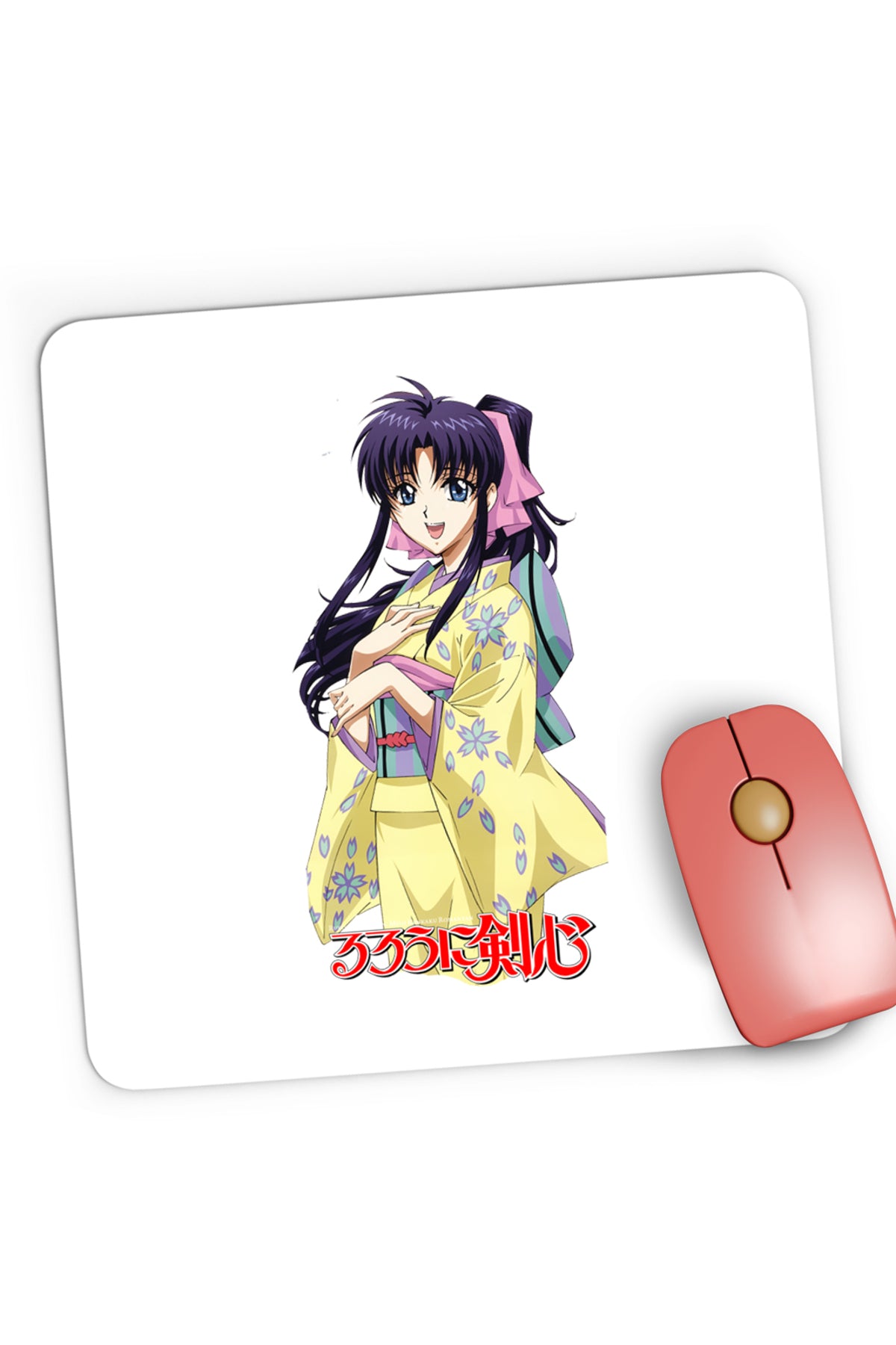 Mousepad Gaming Rurouni Kenshin Kaori Ninja Anime, 21x19 cm