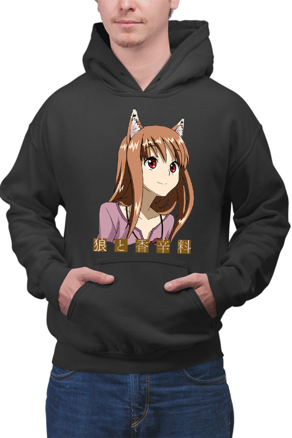 Hanorac barbati Spice And Wolf Holo Small Fox Furry Funimation