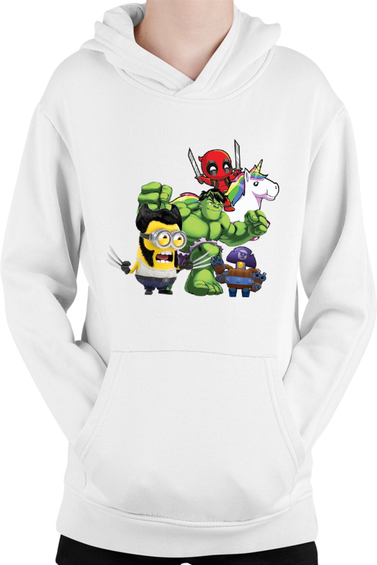 Hanorac copii Wolverine Minions Hulk Brawl Stars Deadpool