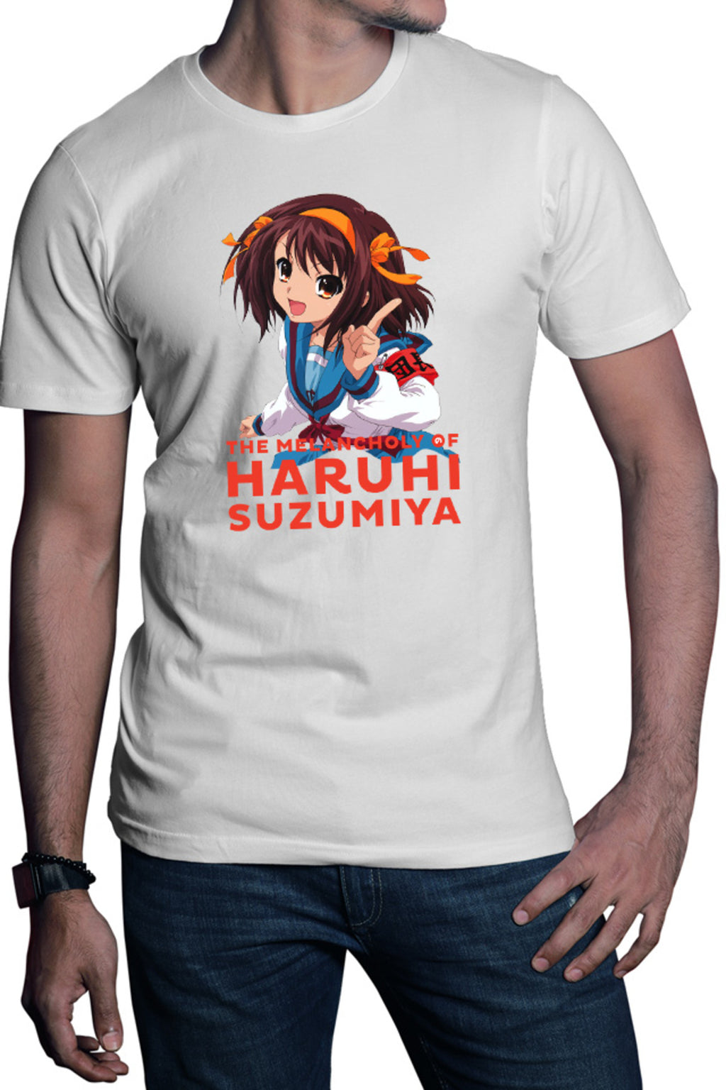 Tricou barbati Haruhi Suzumiya SOS Club President Sci-fi Anime Otaku