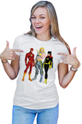 Tricou dama Aquaman Batgirl Flash Comics Cartoons Water Action