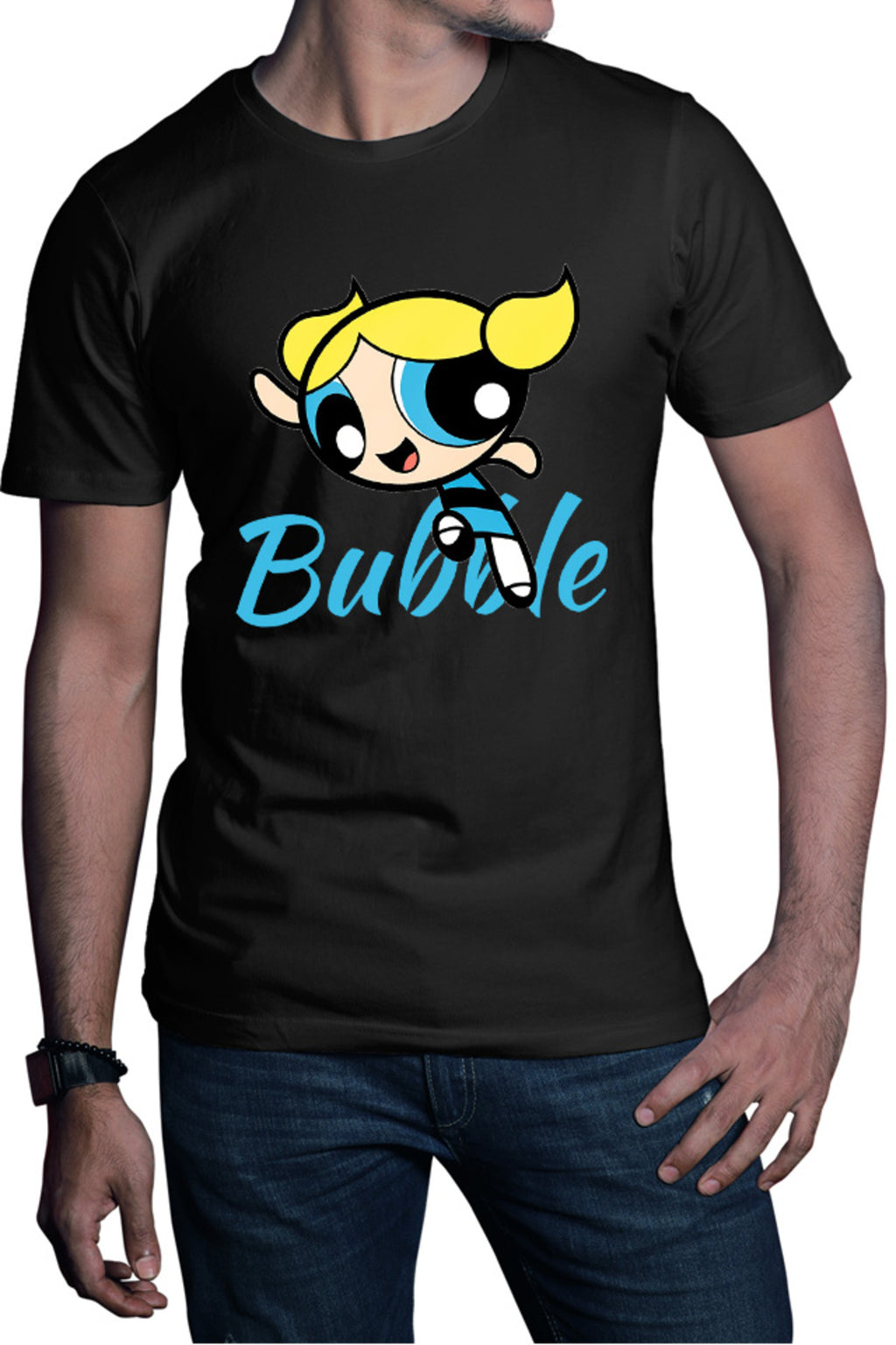 Tricou barbati The Powerpuff Girls Bubble Sweet