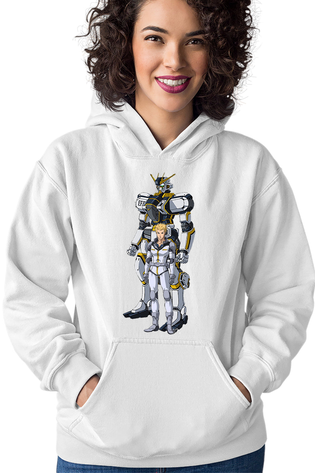 Hanorac dama Gundam Io White Animeeater