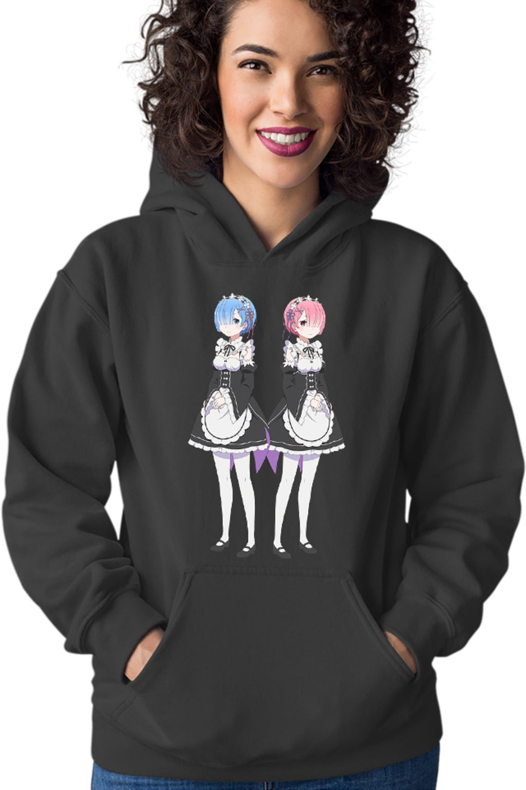 Hanorac dama Re Zero REM RAM Demon Siblings Horns Power Tribe