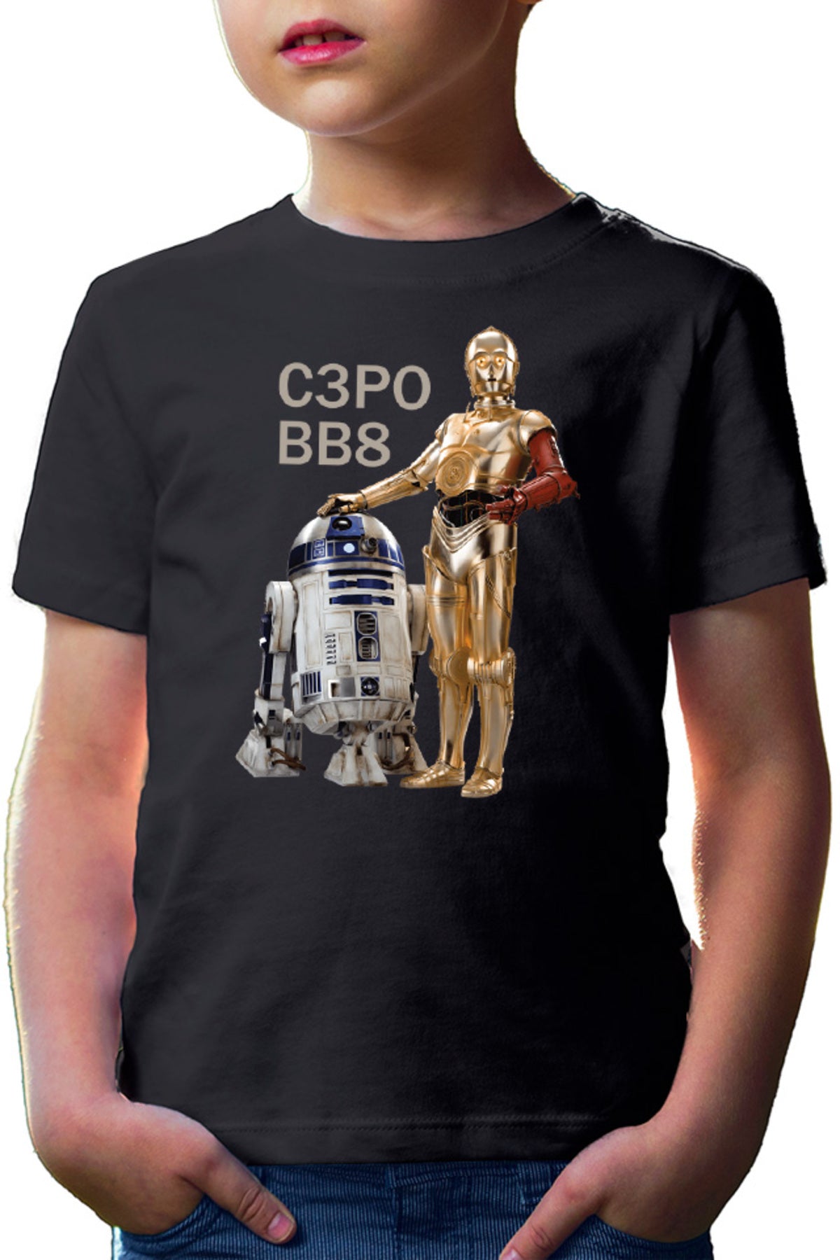 Tricou copii Star Wars Robots BB8 S3PO Droid