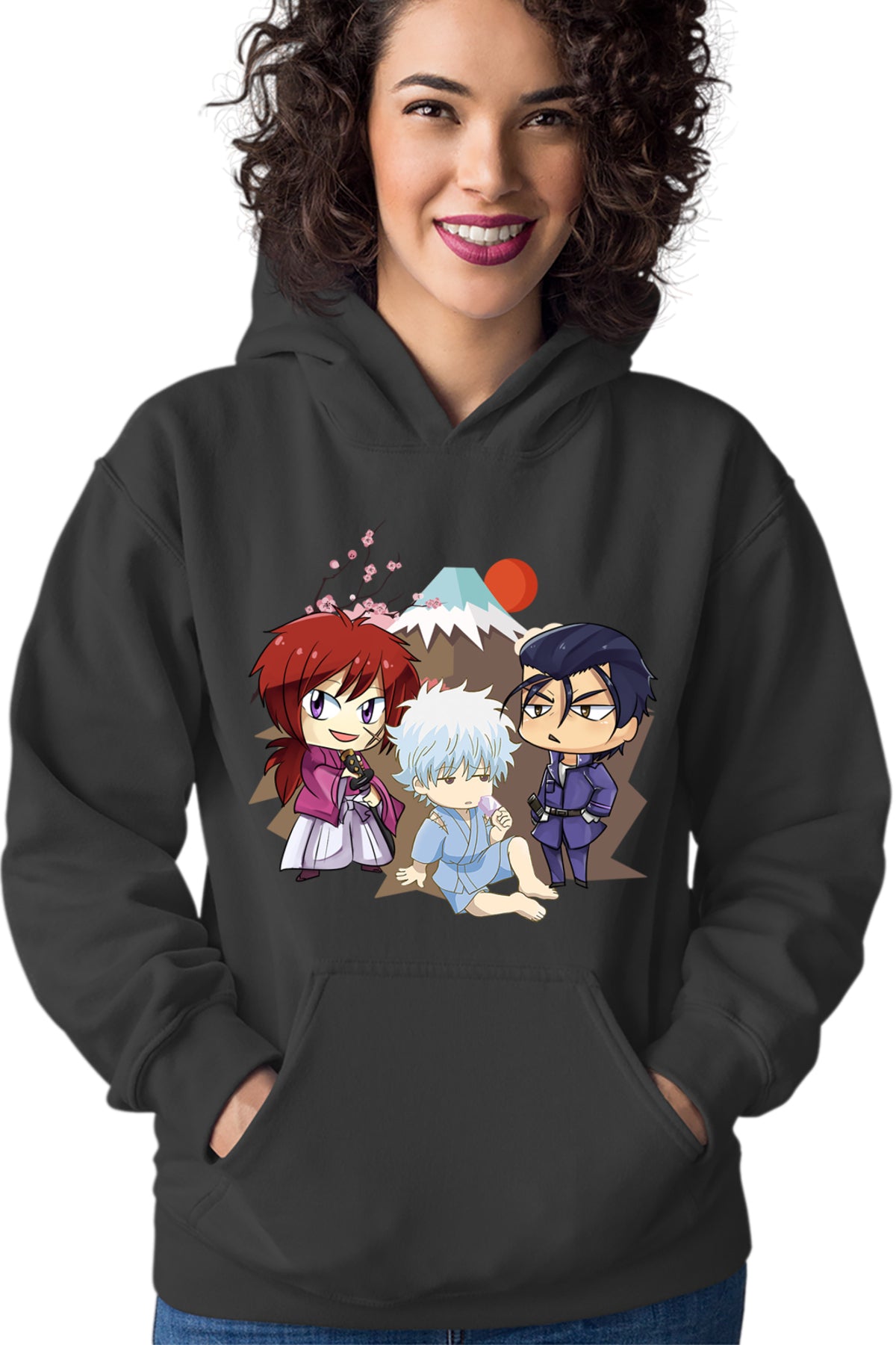 Hanorac dama Rurouni Kenshin Chibi Trio Kenshin Gintoki Hajime
