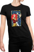 Tricou dama One-Punch Man Japanese Pattern Flag Bird