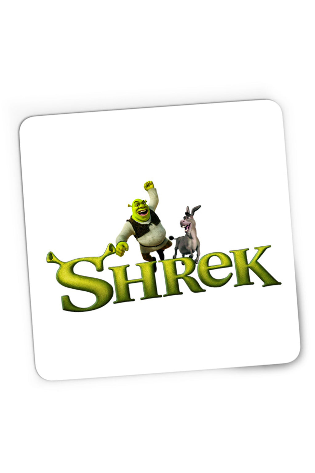 Mousepad Gaming Shrek Logo Donkey Funny Action Comedy, 21x19 cm