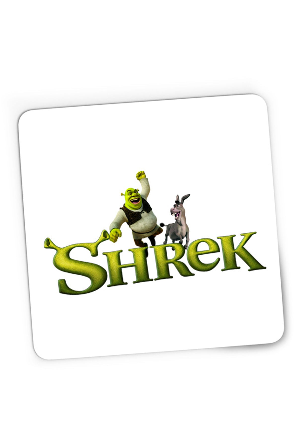Mousepad Gaming Shrek Logo Donkey Funny Action Comedy, 21x19 cm
