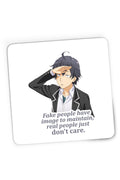 Mousepad Gaming OreGairu Hikigaya Hachiman Fake Otaku, 21x19 cm