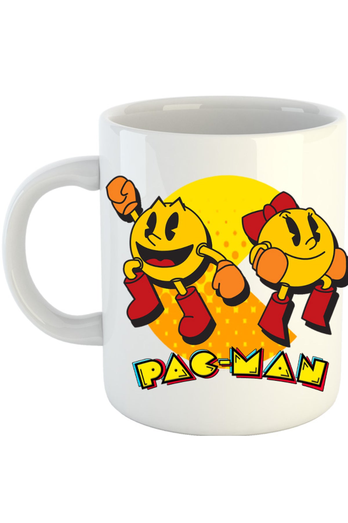 Cana Pac Man Woman Logo Eat Game, alba, 330 ml