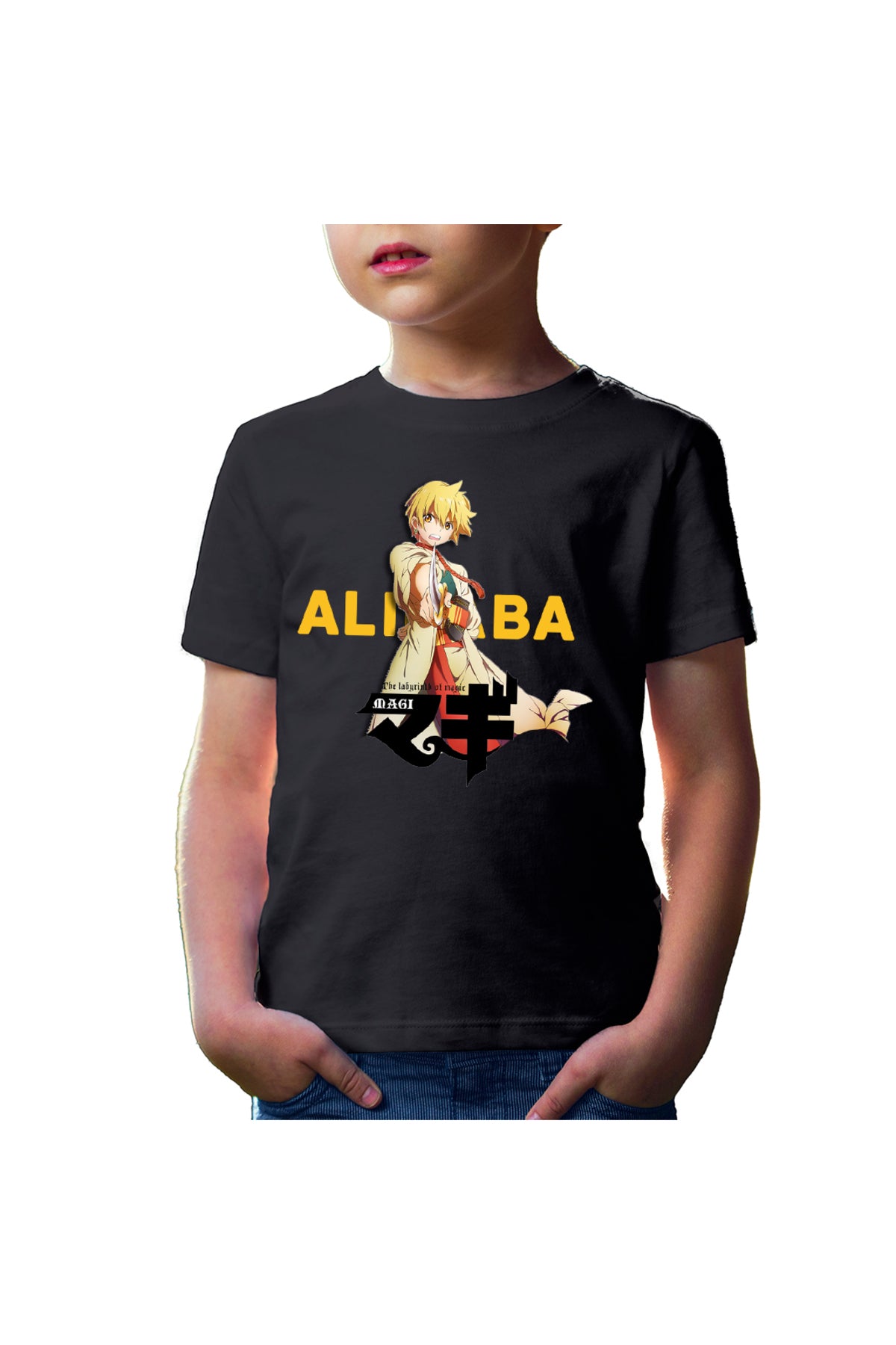 Tricou copii Magi The Labyrinth of Magic Alibaba Fight Pose