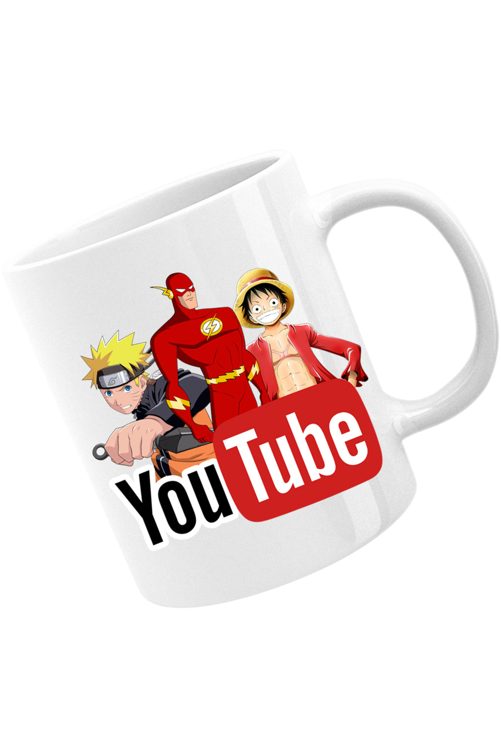 Cana The Flash Naruto One Piece Anime Cartoon, alba, 330 ml