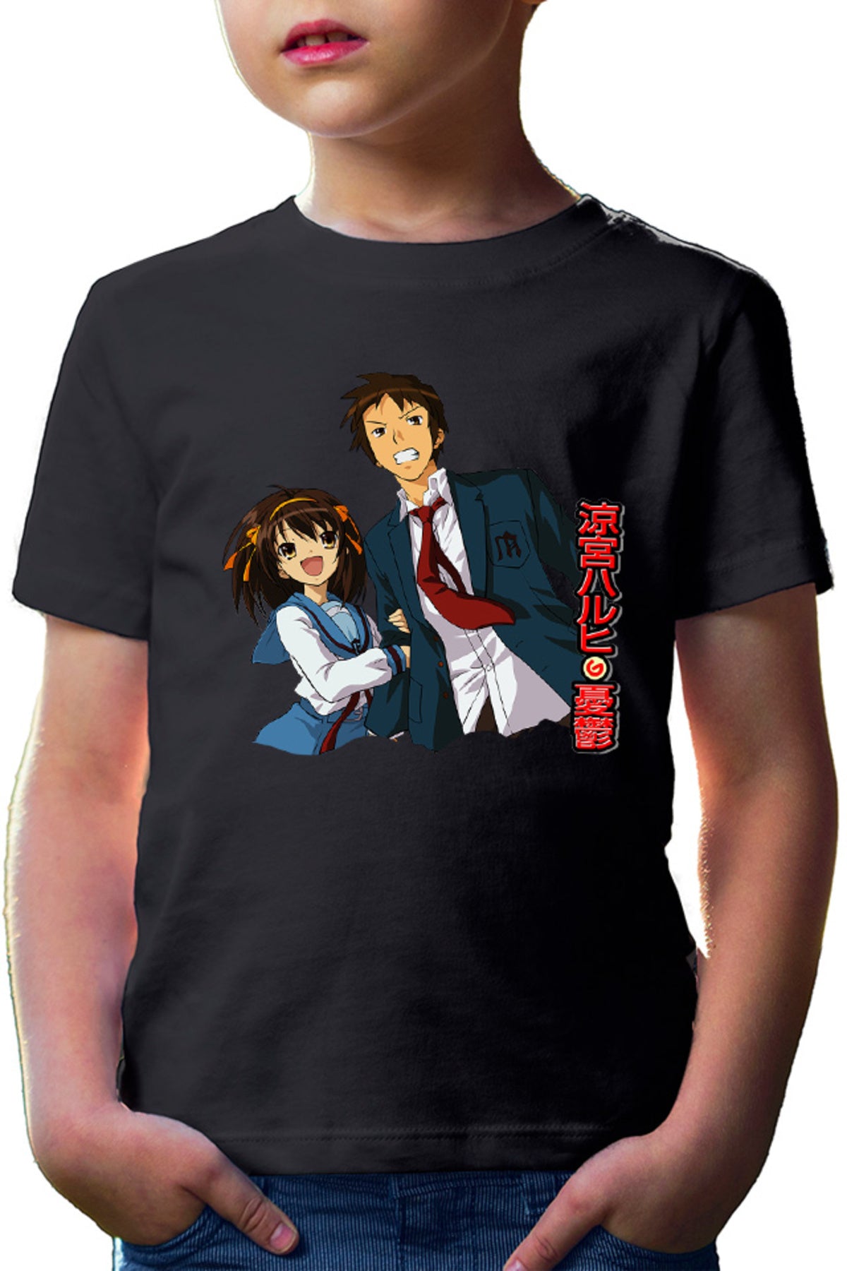 Tricou copii Haruhi Suzumiya Itsuki Random Paranormal Ghost SOS