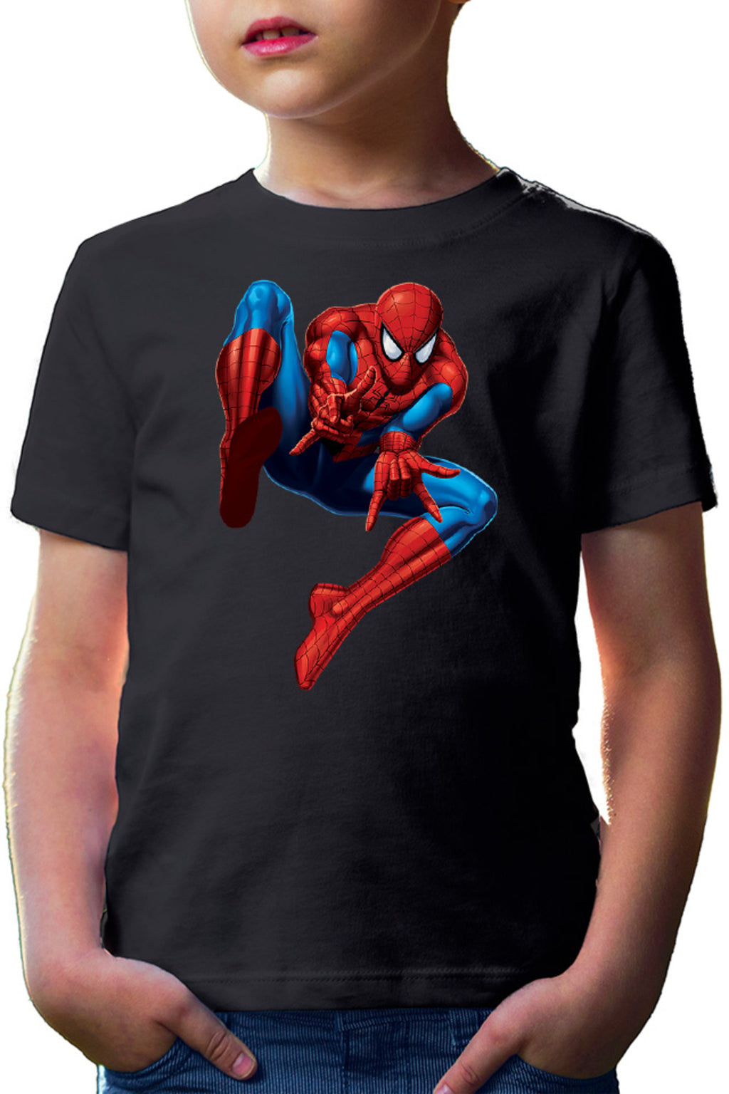 Tricou copii Spiderman Web Push Supervillains Alien Bite Hero
