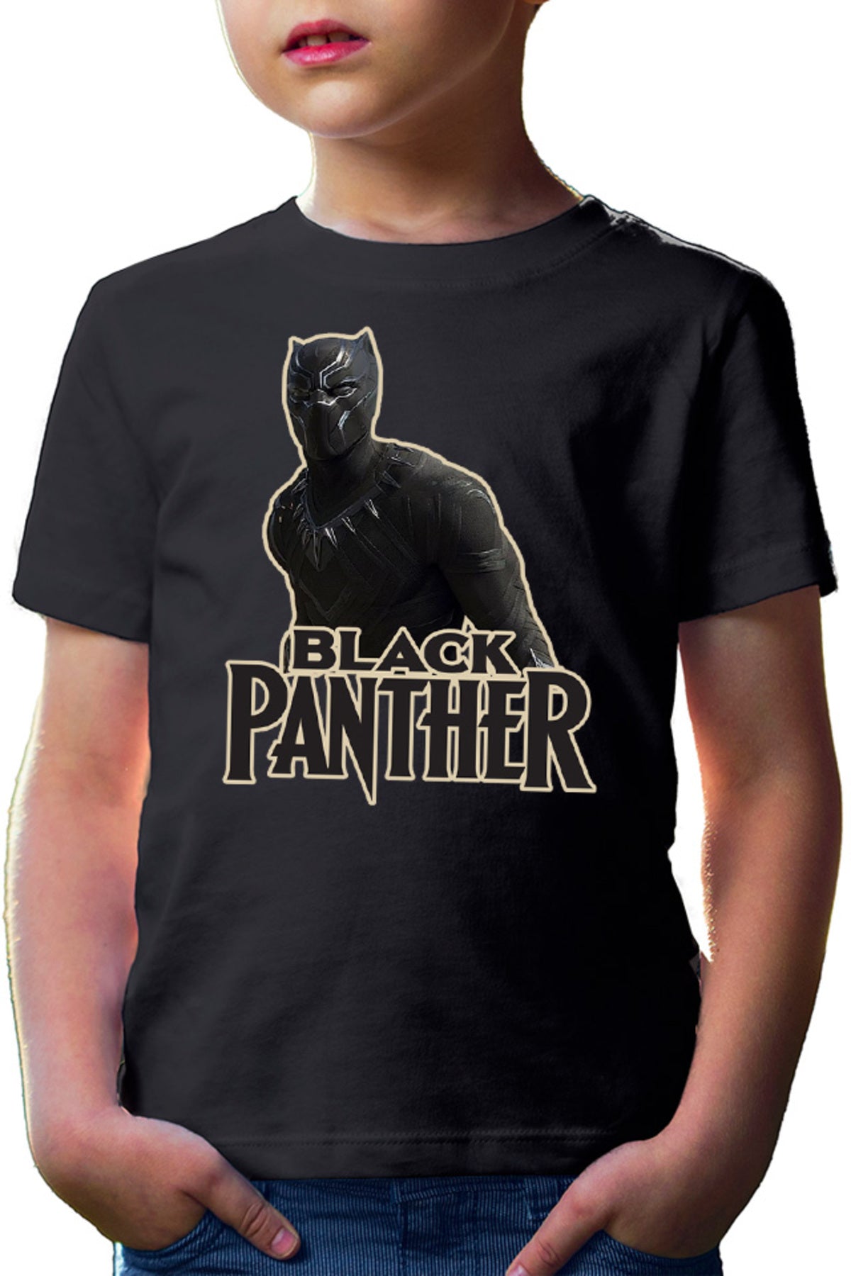 Tricou copii Black Panther Logo Save World Hero Protect