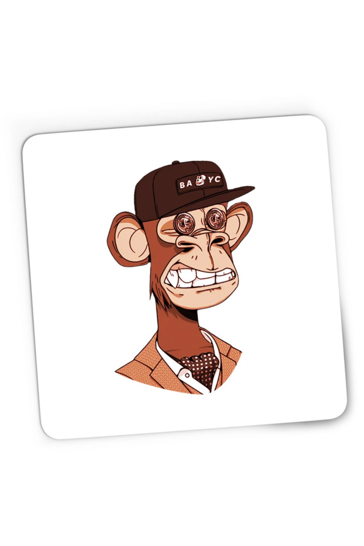 Mousepad Gaming NFT Monkey Modern Financial Global Economy, 21x19 cm