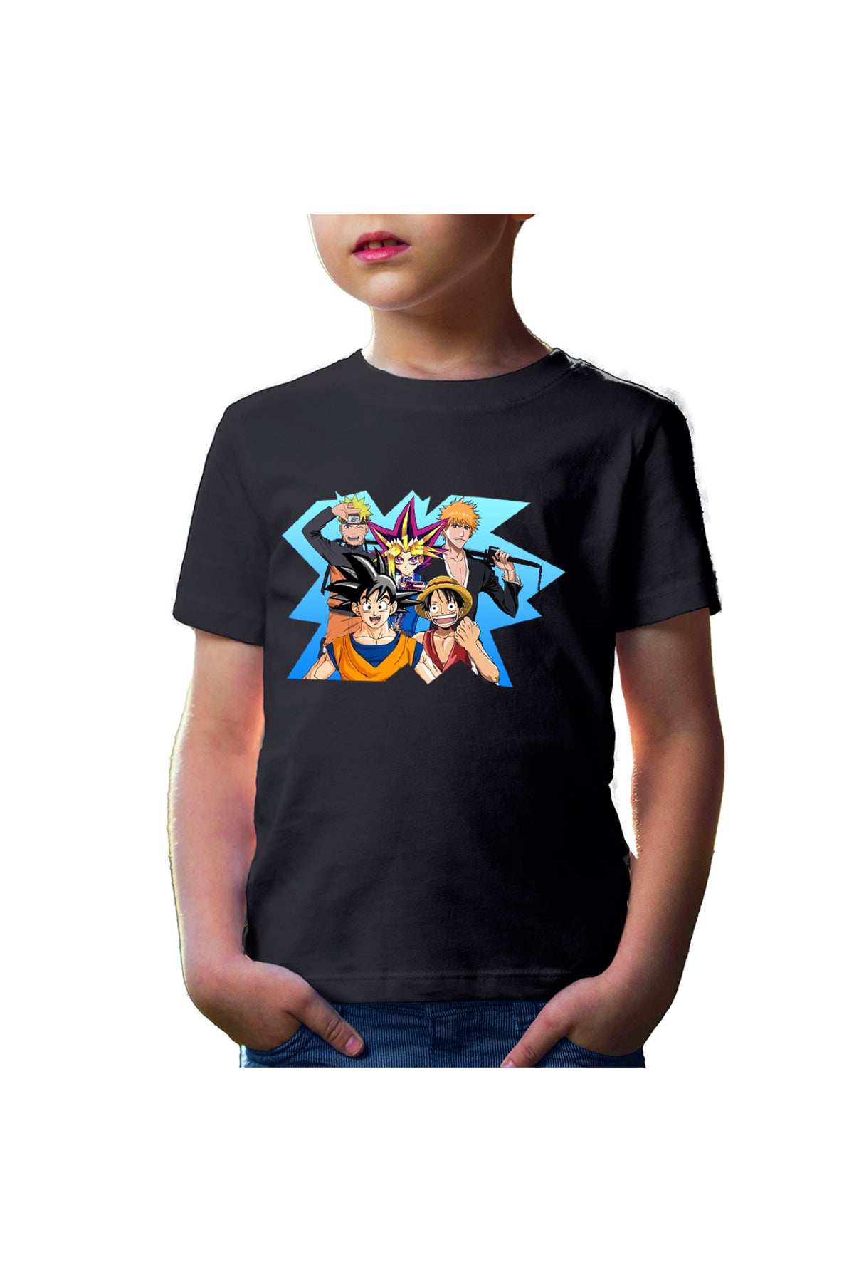Tricou copii Bleach Naruto Songoku OnePiece Luffy Boruto