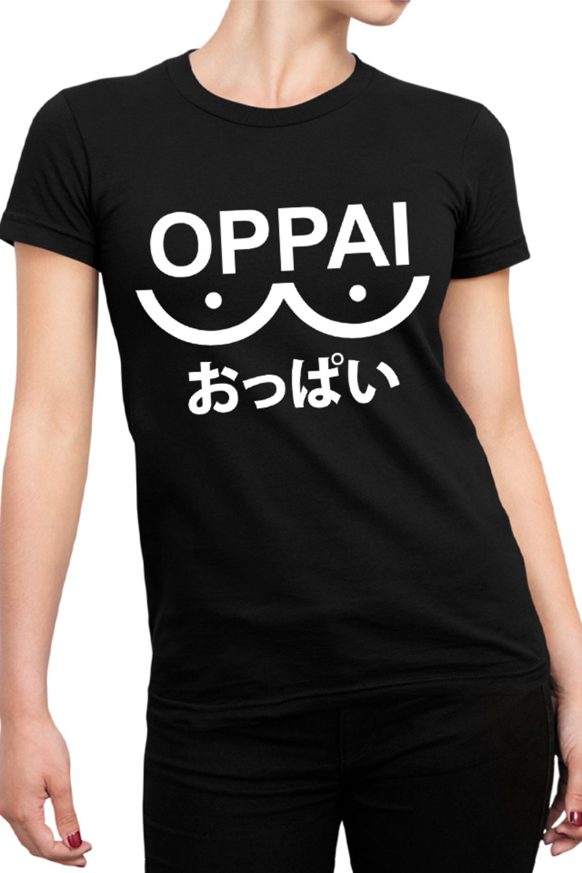 Tricou dama One-Punch Man Oppai Saitama Meme Logo