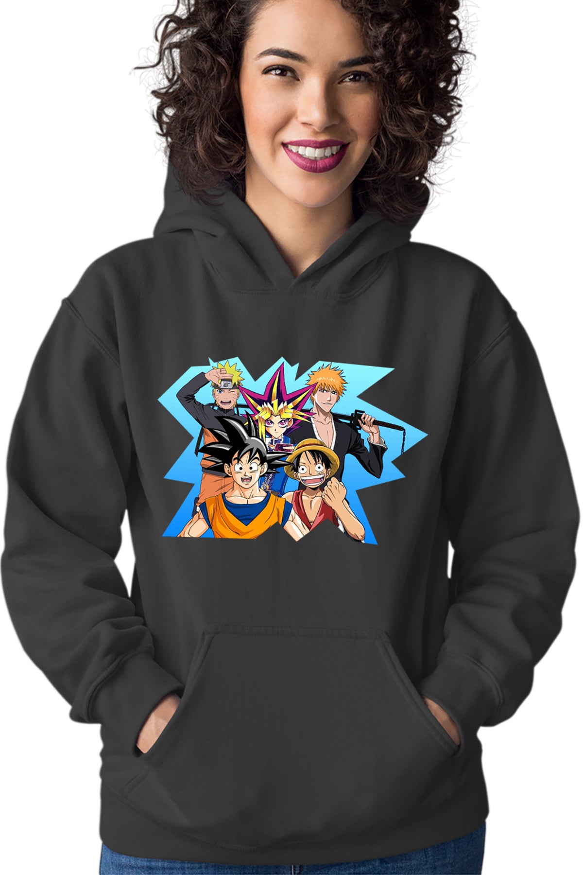 Hanorac dama Bleach Naruto Songoku OnePiece Luffy Boruto