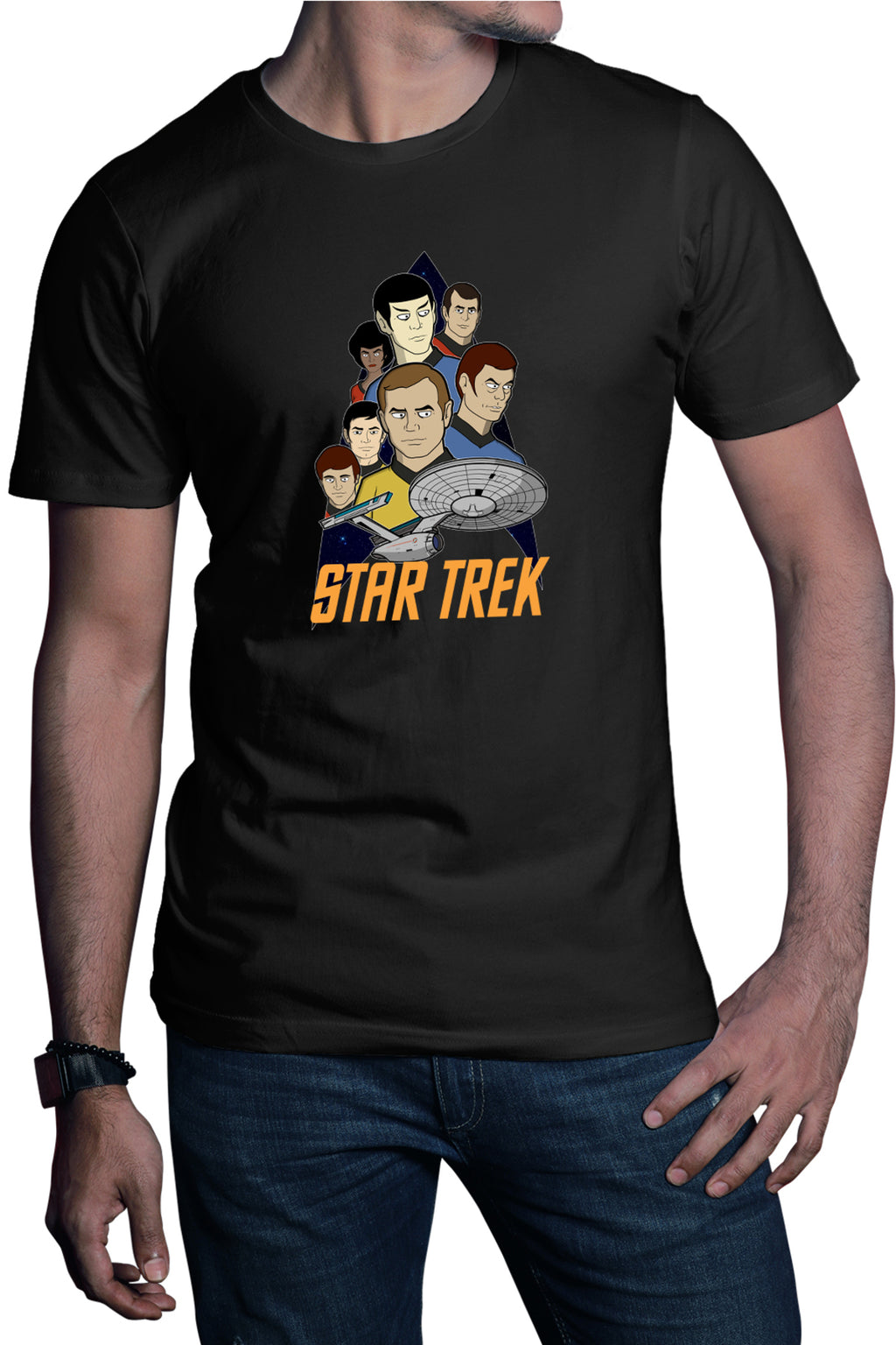 Tricou barbati Star Trek Animated Series Desene SF Spock