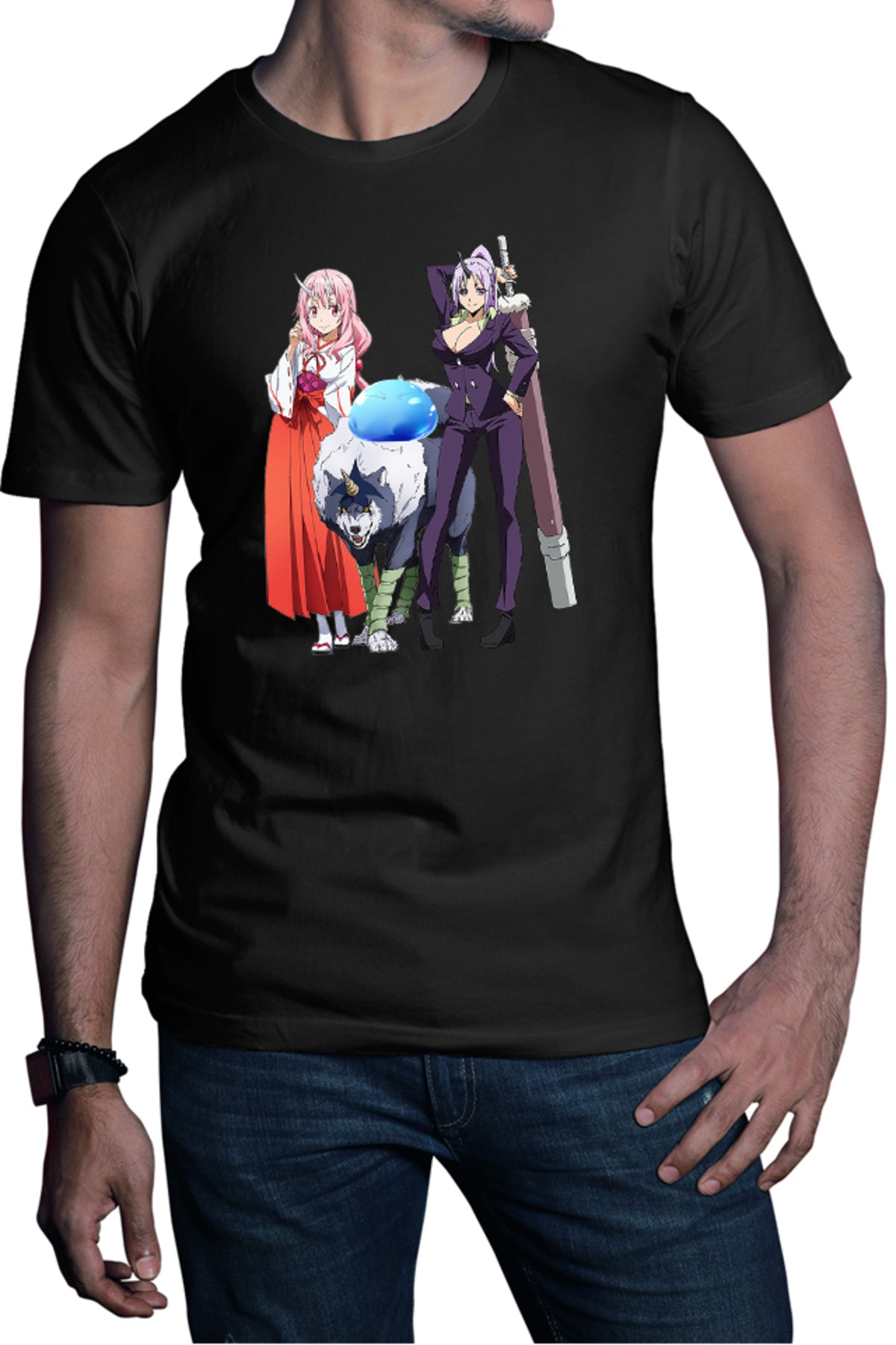 Tricou barbati TenSura Slime Isekai Shuna Ranga Rinmuru Shin Anime