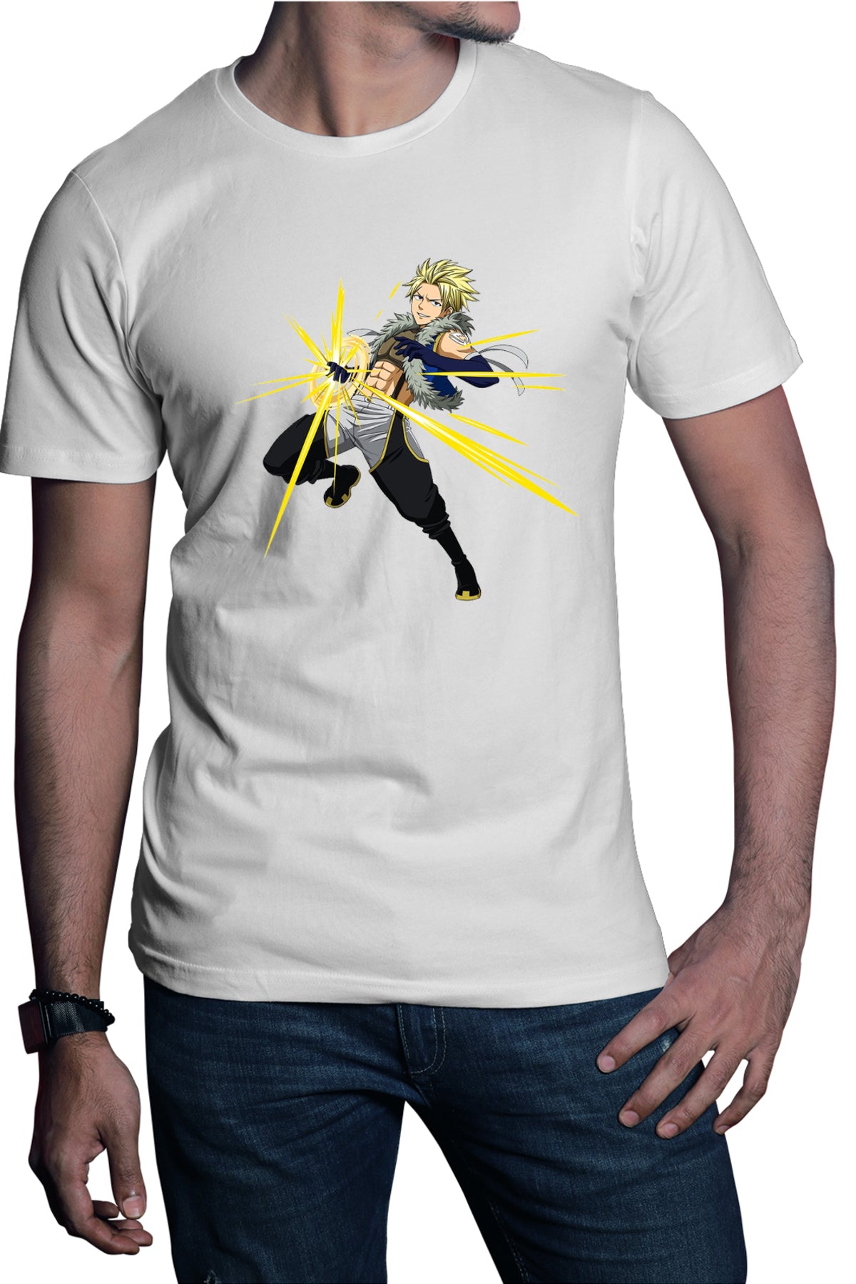 Tricou barbati Fairy Tail Natsu Dragneel Rebel Cool