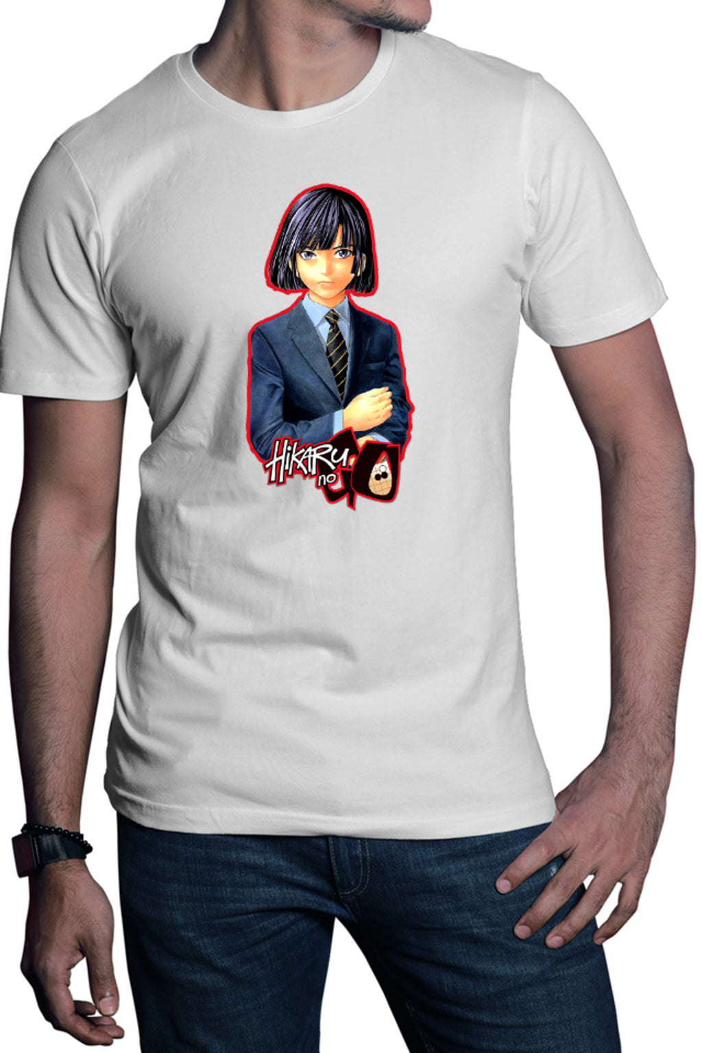 Tricou barbati Hikaru no Go Akira Classy Vintage Player Michiko Yokote Shounen