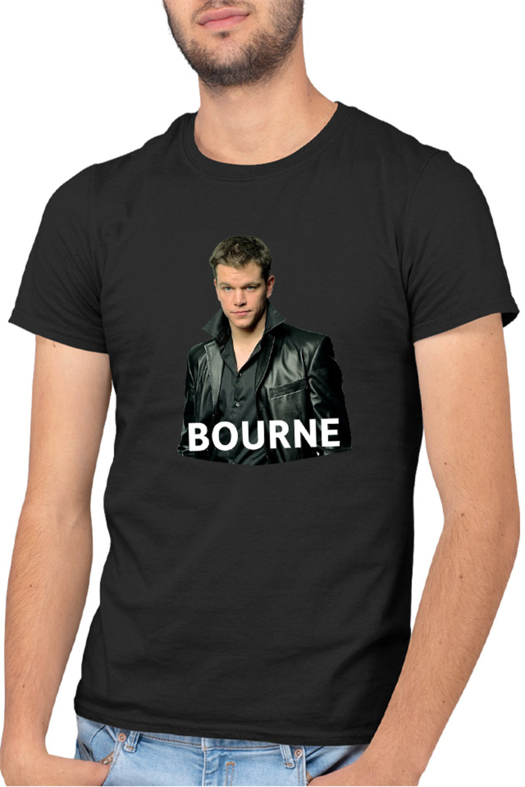 Tricou barbati Bourne Matt Damon Celebrity Identity Theatrical Films