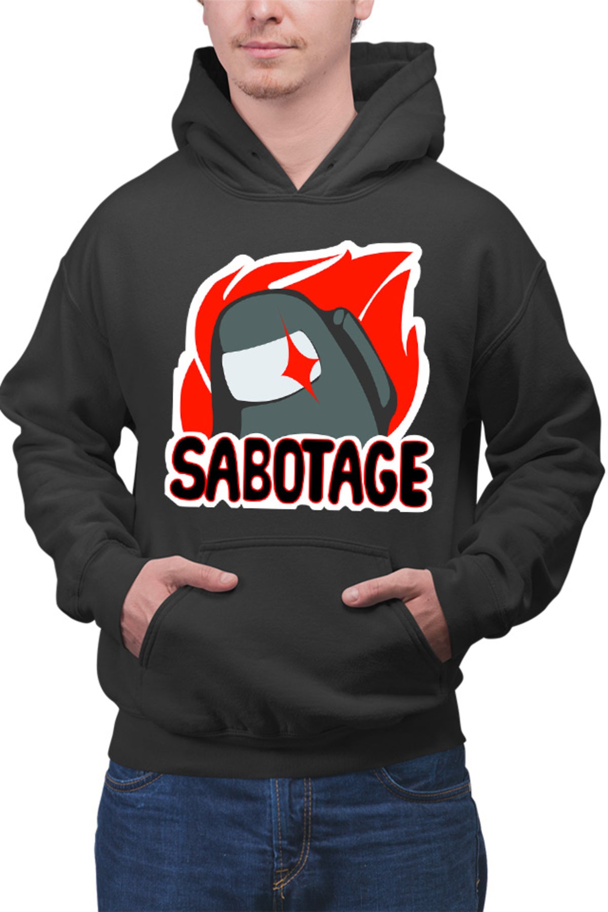 Hanorac barbati Among Us Sabotage Crew Space Station Task Vent