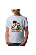 Tricou copii Rurouni Kenshin Sanosuke Tanjiro Zenitsu Scared