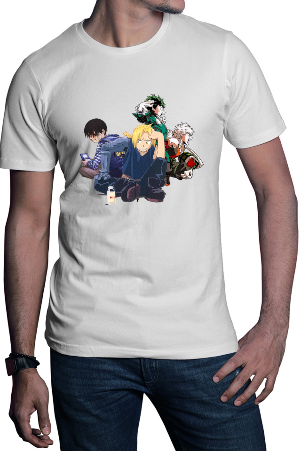 Tricou barbati Btooom! Kou My Hero Academia Ikuzu Katsuki Milk Force Explosion
