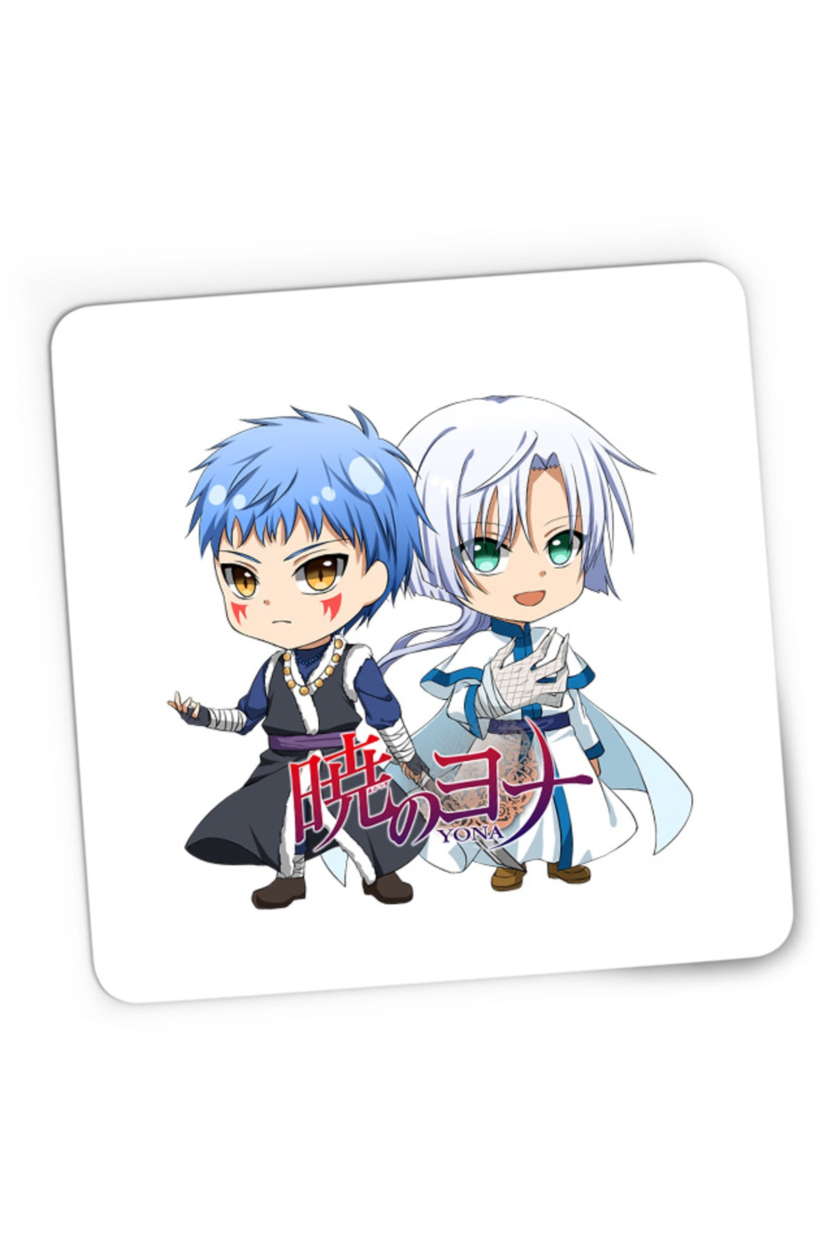Mousepad Gaming Yona of the Dawn Shin-ah Ki-ja Chibi Small Sword Samurai, 21x19 cm