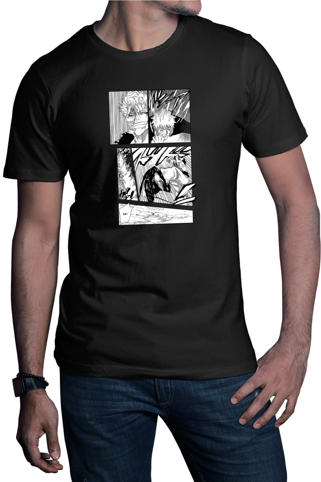Tricou barbati Bleach Ichigo Manga Katana Atack