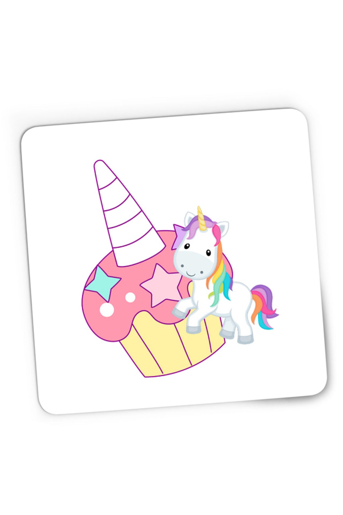 Mousepad Gaming Unicorn Squad Muffin Colorful Luck, 21x19 cm