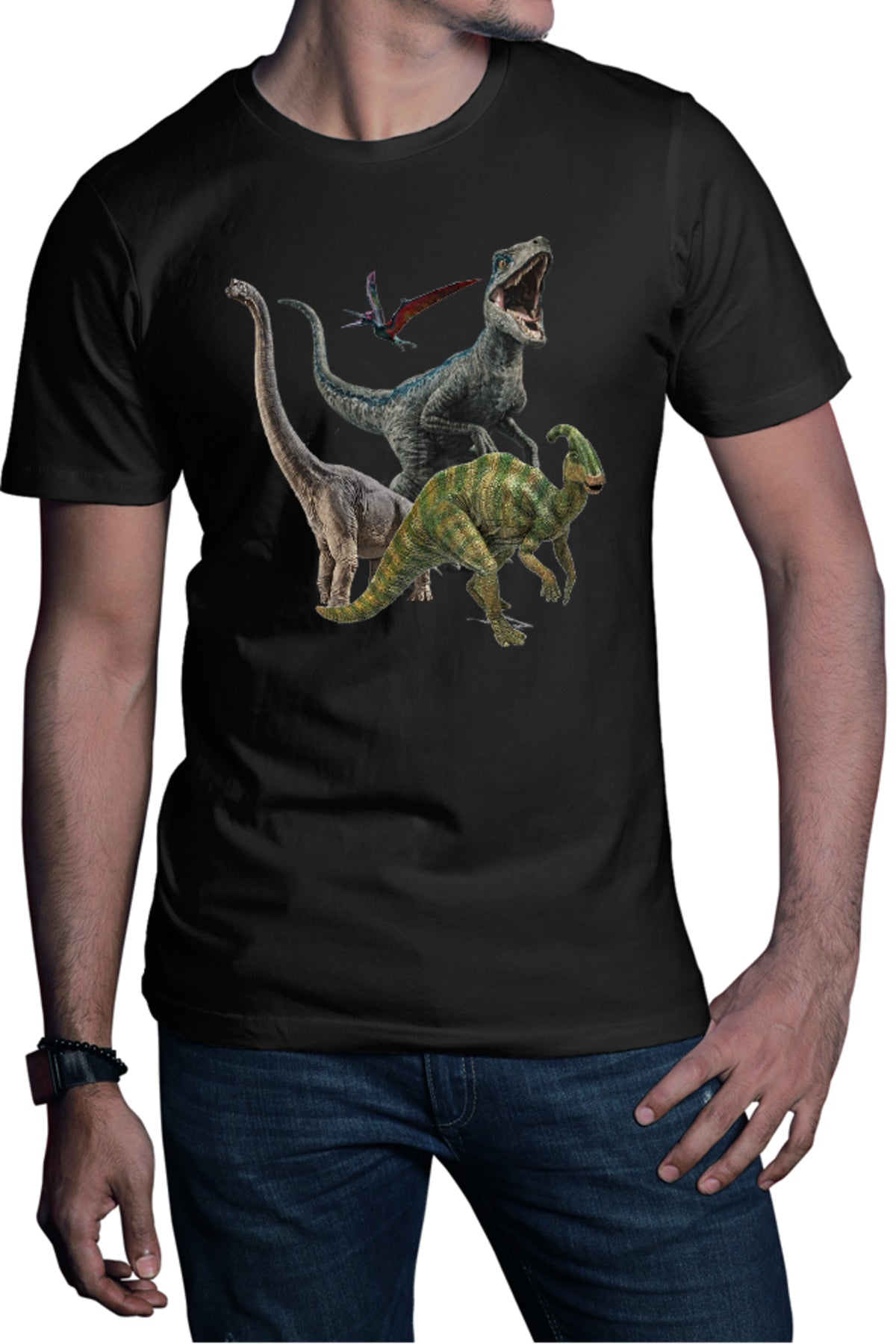 Tricou barbati Jurassic Park Dinossaurs Fly Terrestrial Dangerous