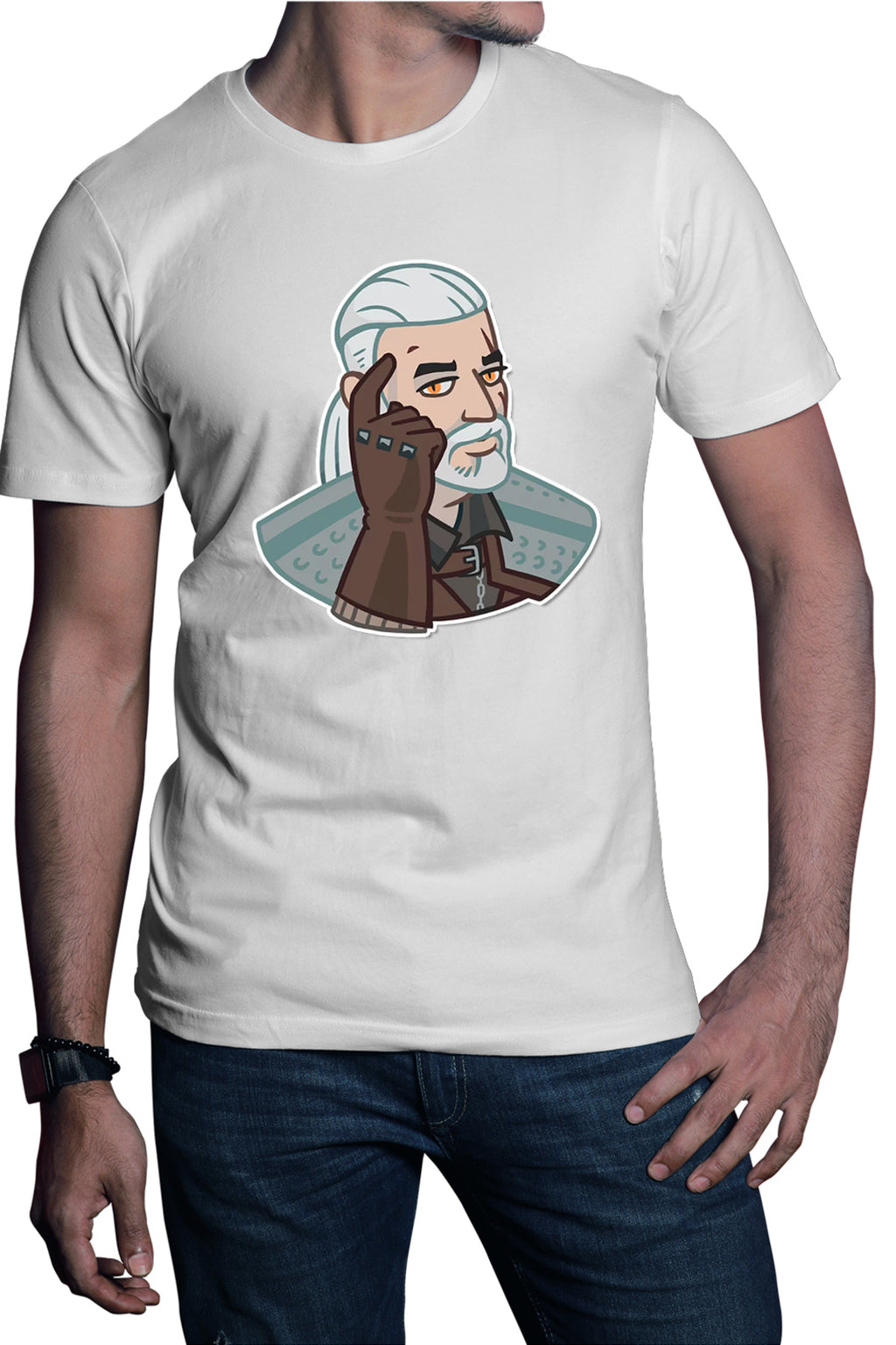 Tricou barbati The Witcher Geralt of Rivia Epic Games Fortnite