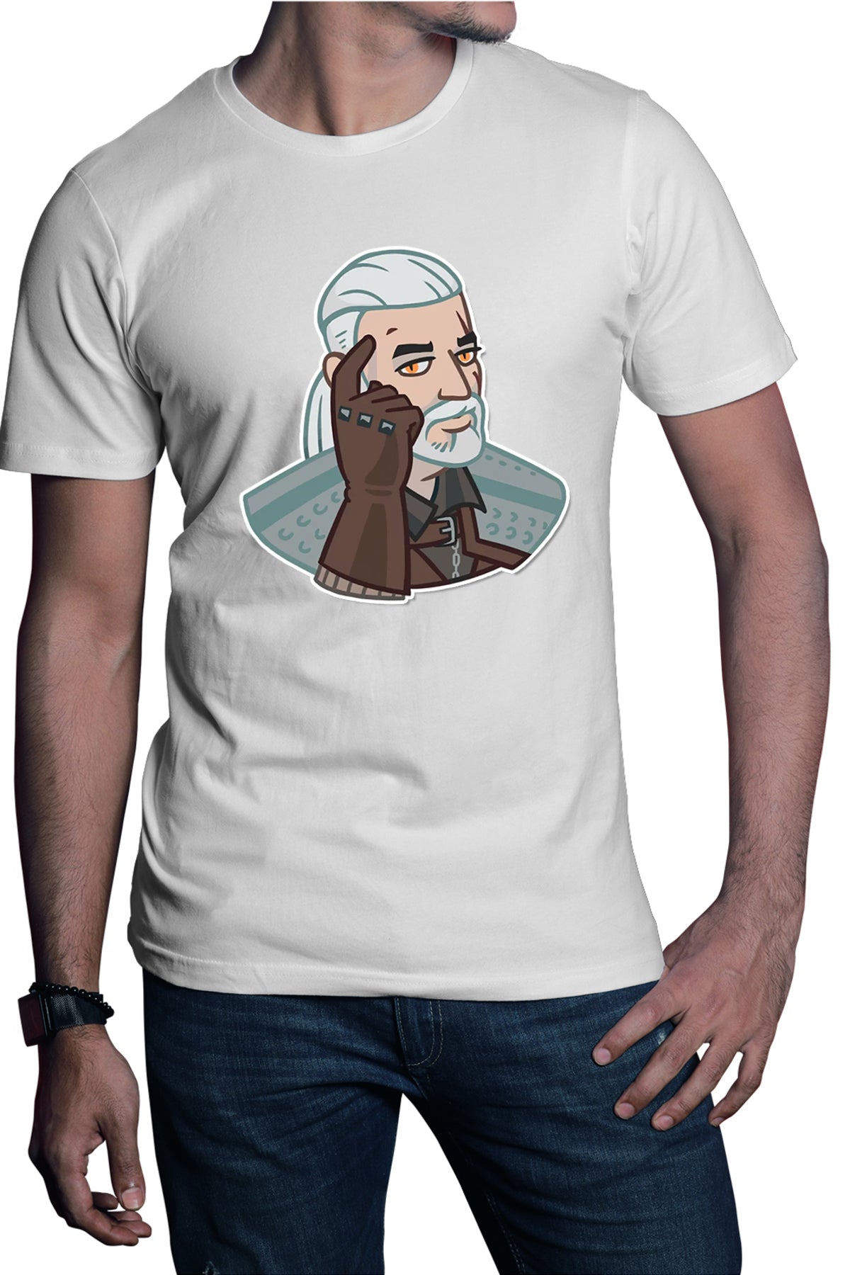 Tricou barbati The Witcher Geralt of Rivia Epic Games Fortnite