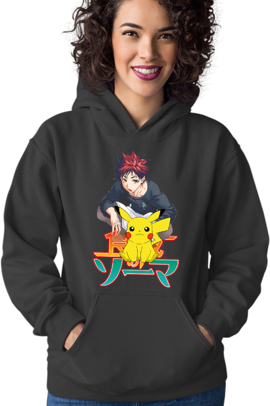 Hanorac dama Food Wars Soma Pikachu Sit Pet Japan