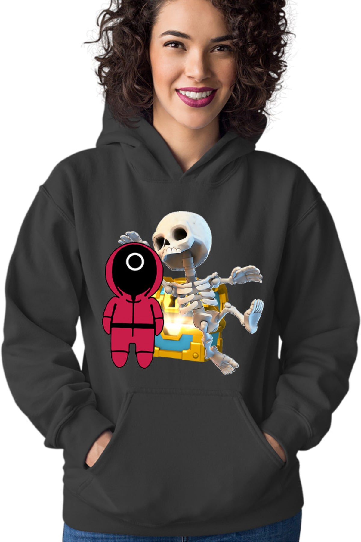 Hanorac dama Clash Royale Skeleton Chest Loot Squid Game Show