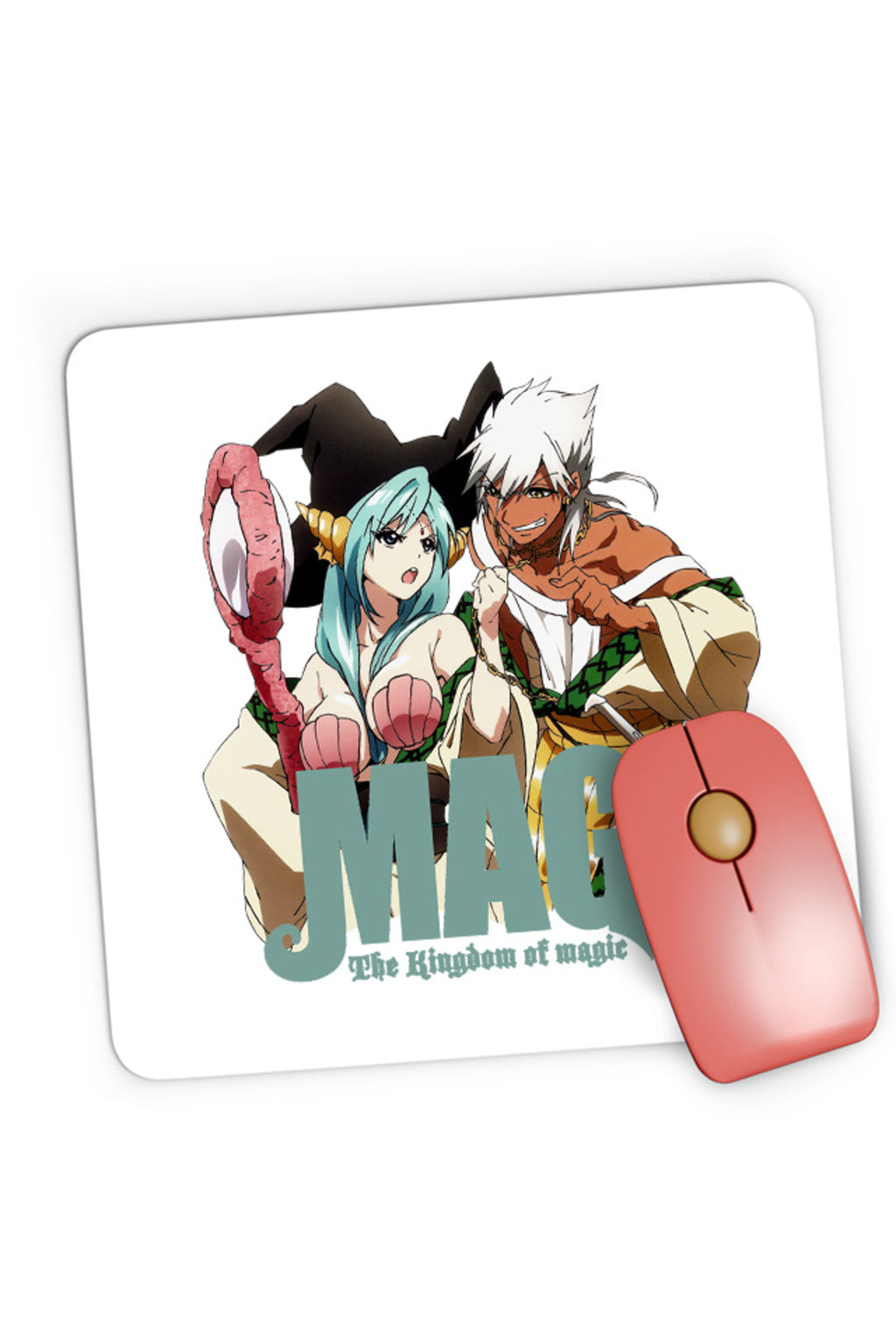 Mousepad Gaming Magi The Labyrinth of Magic Desene Animate Sharrkan Yamraiha, 21x19 cm