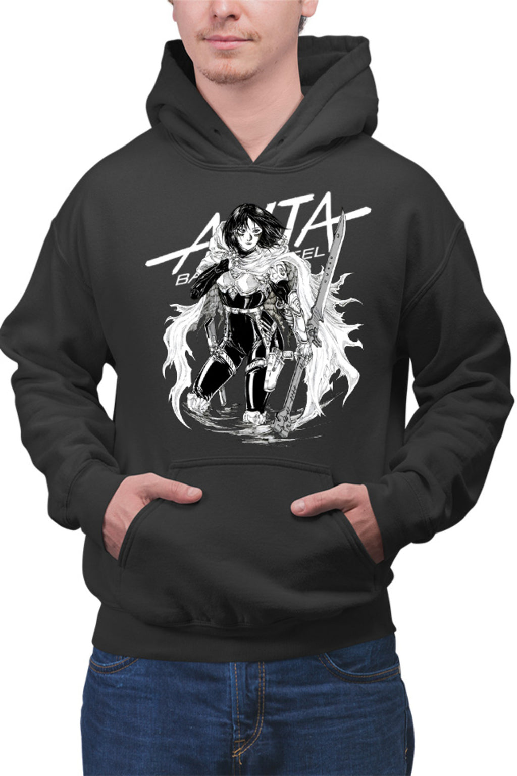 Hanorac barbati Battle Angel Alita Gally Armor Fight Anime Kage
