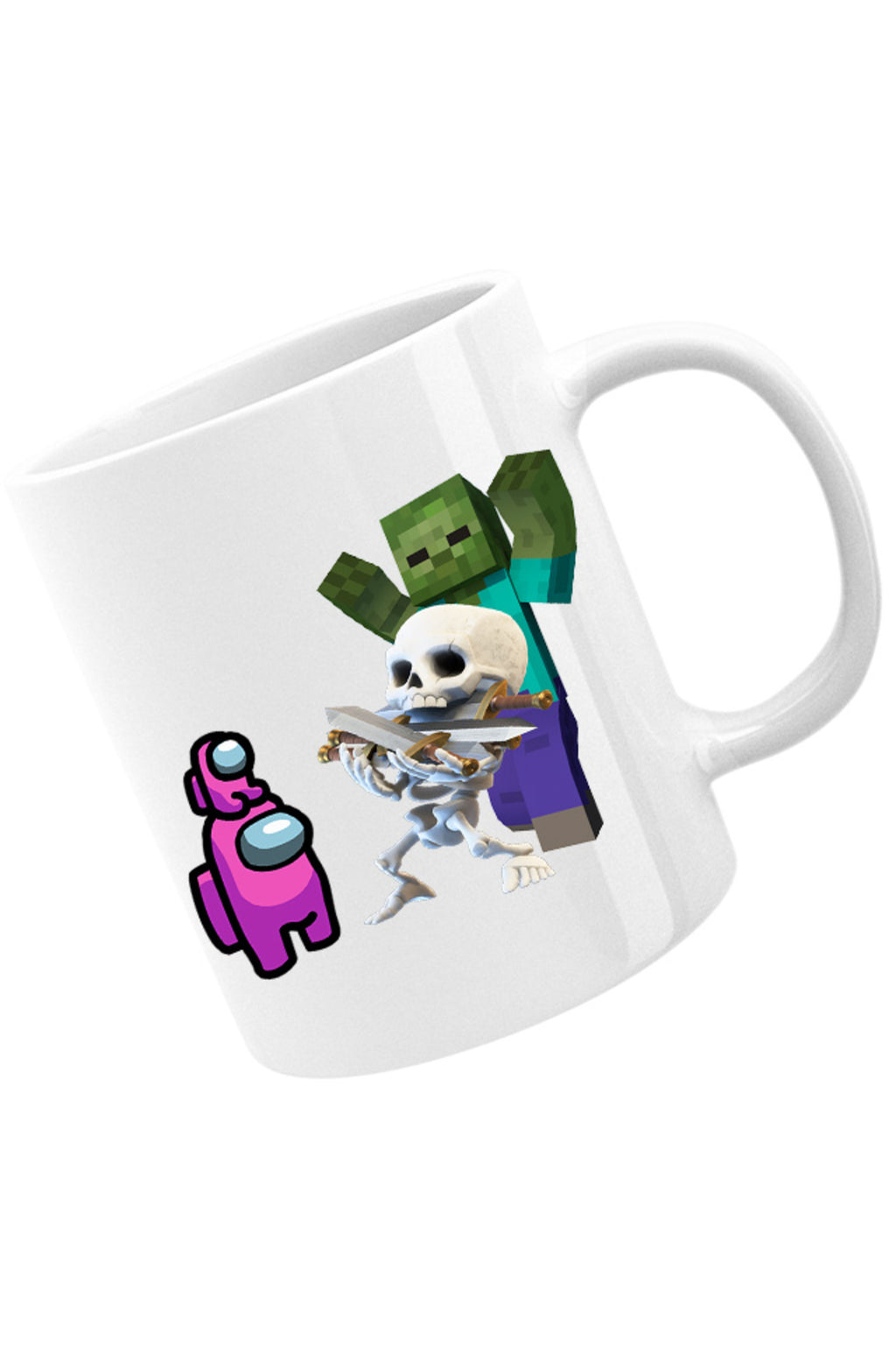 Cana Clash Royale Minecraft Scared Skeleton Event Among Us Crew, alba, 330 ml
