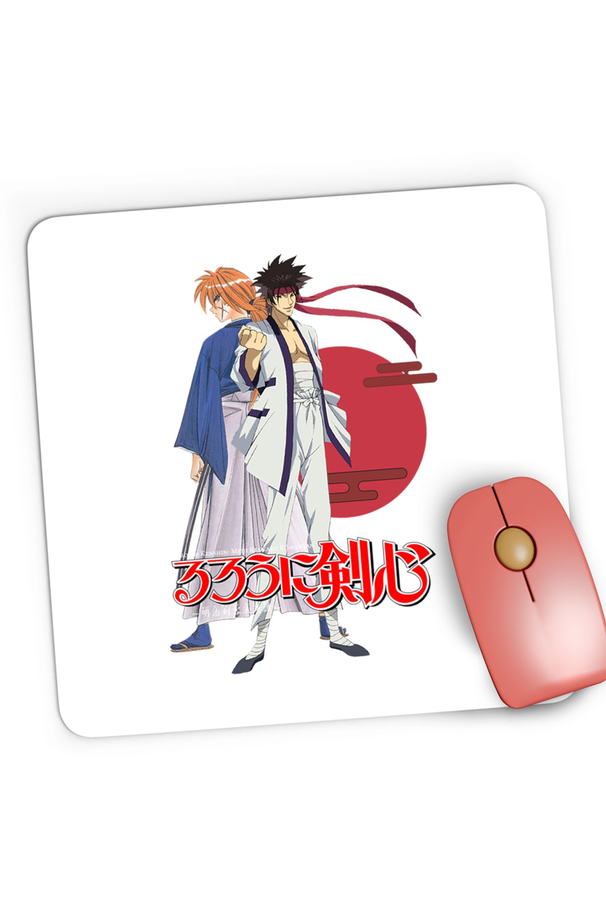 Mousepad Gaming Rurouni Kenshin Sanosuke Kage Rivals, 21x19 cm